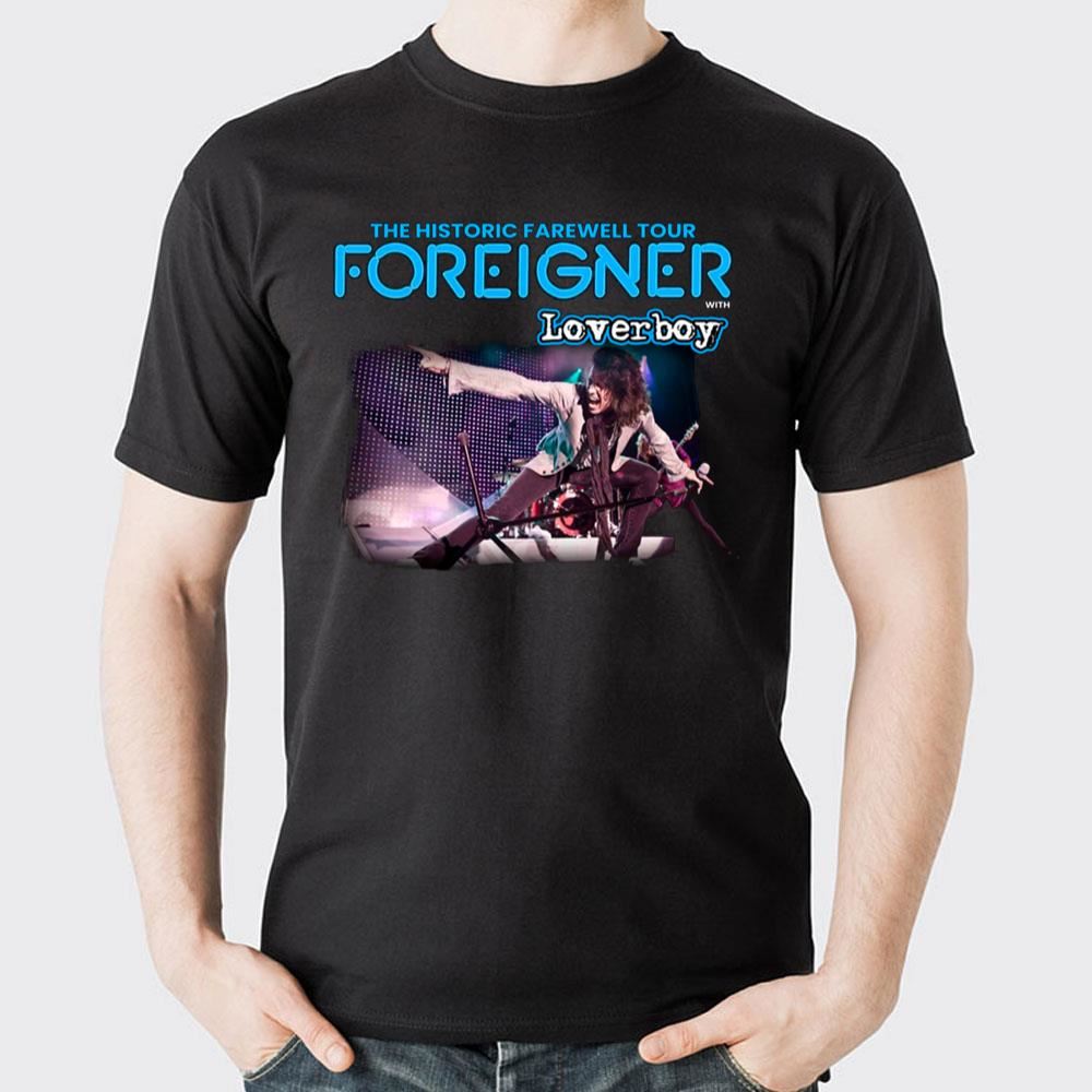 The Historic Farewell Tour Foreigner With Lover Boy 2023 Limited Edition T-shirts